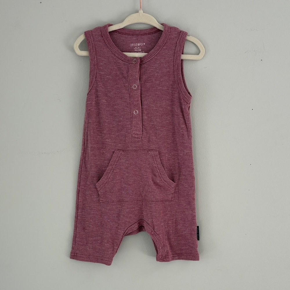 Little Bipsy Sleeveless Henley Romper